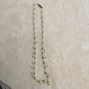 Delicate Yellow Beaded Women’s Necklace